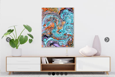 Marble canvas Print